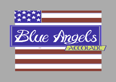 Blue Angels: Formation Flight Simulation screenshot 2 for Commodore 64